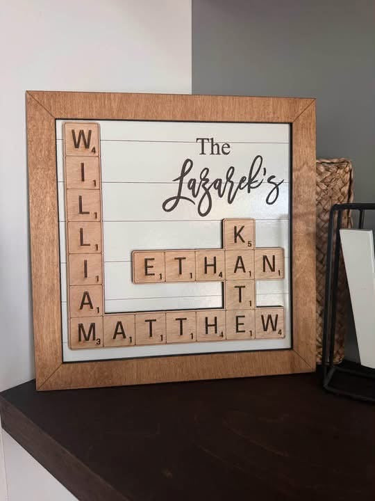 Special Order- Jace R- Scrabble Decor