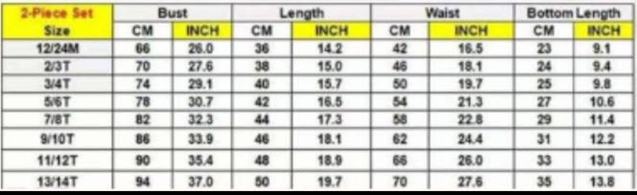 Special Order - Rachel L- 2pc Sets