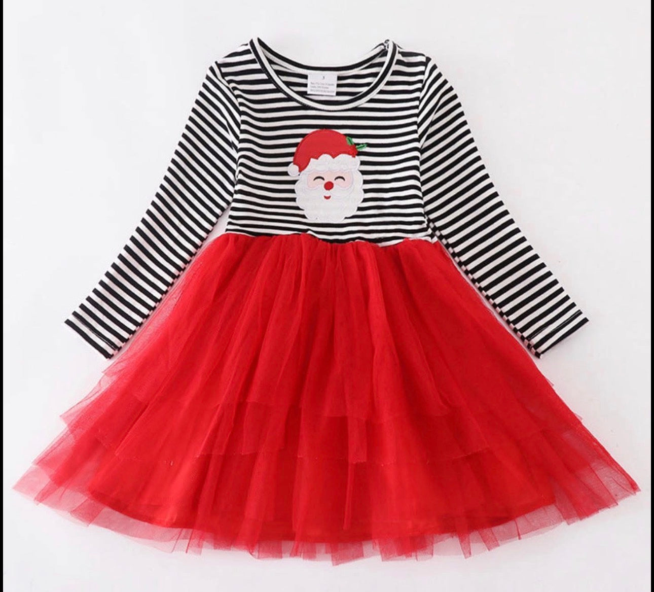 Striped Santa Tulle Dress
