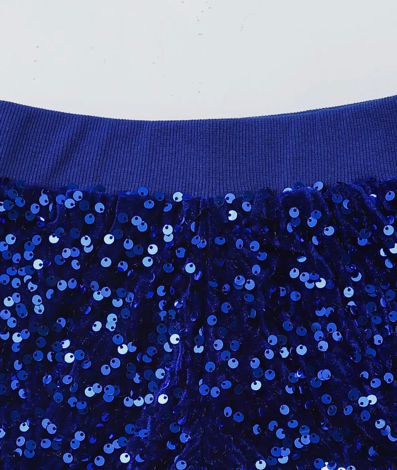 Blue Sequin Short