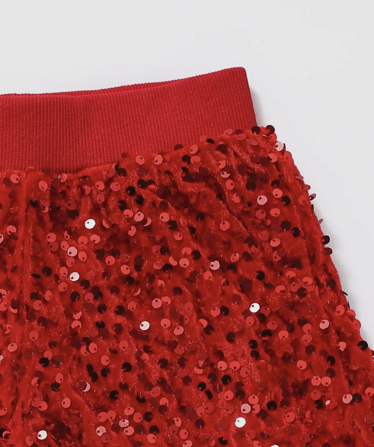 Red Sequin Short
