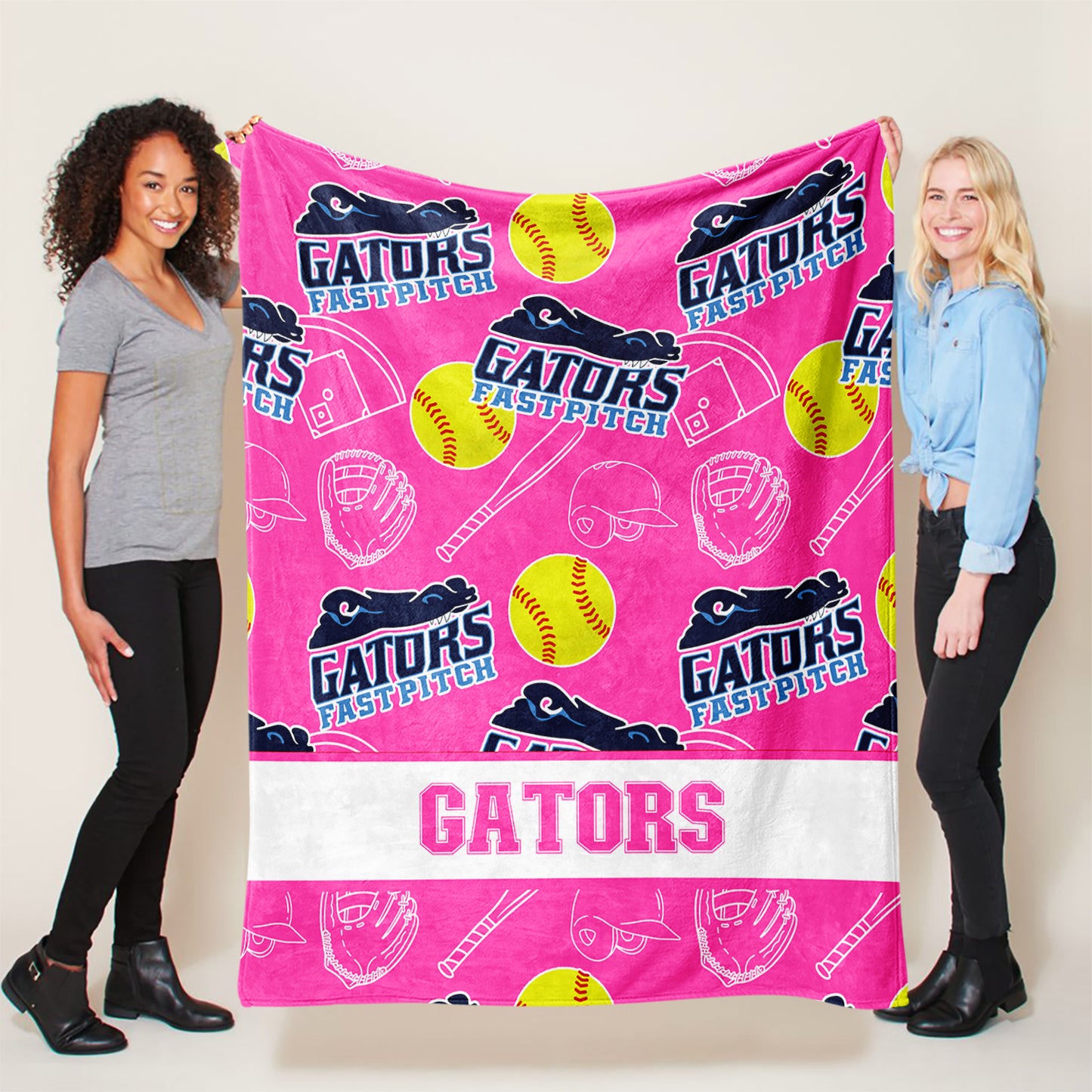 Pink Gators Fast Pitch Blanket (Copy)