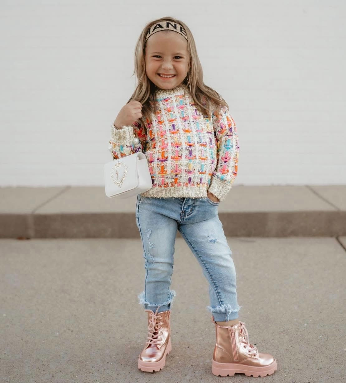 Multi-Color Metallic Sweater