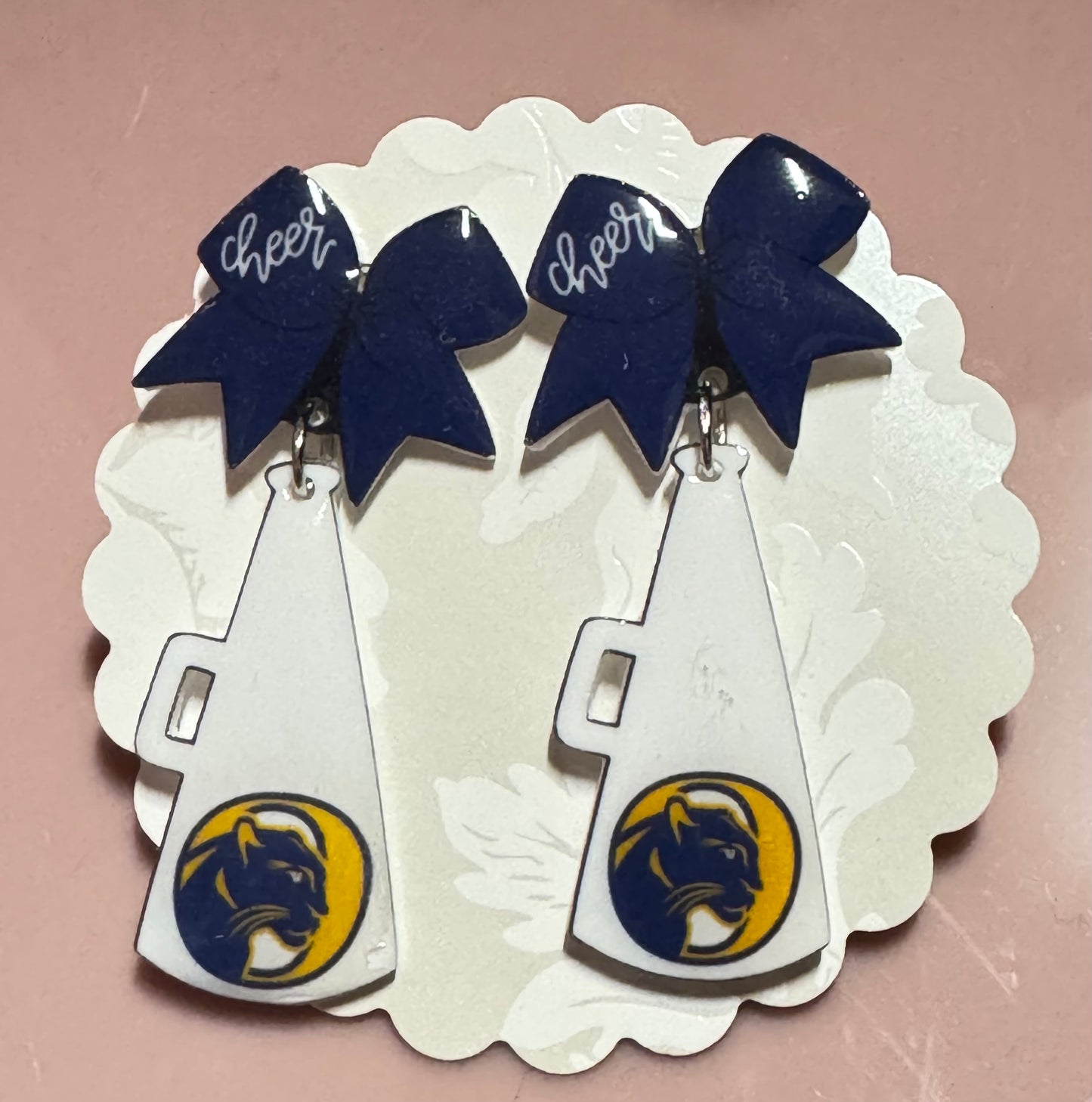 Panther Cheer Earrings - Dangle