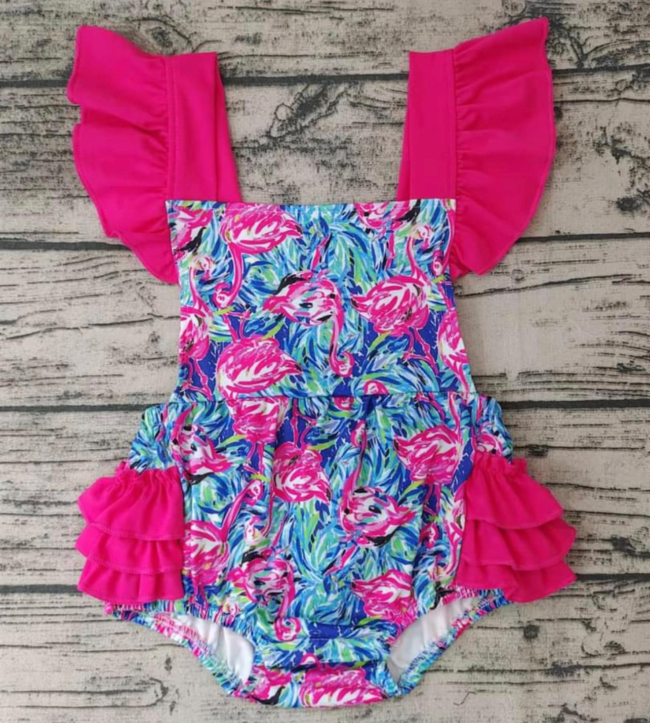 Pink Flamingo Romper