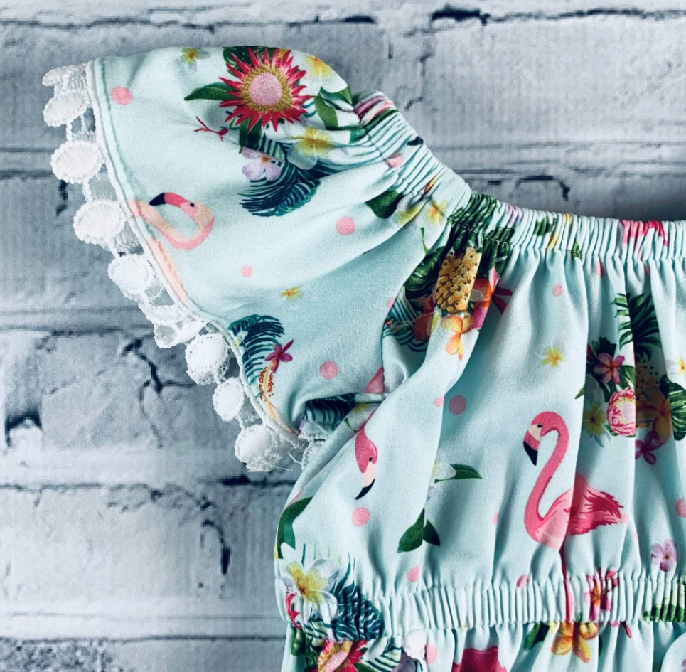 Floral Flamingo Bubble