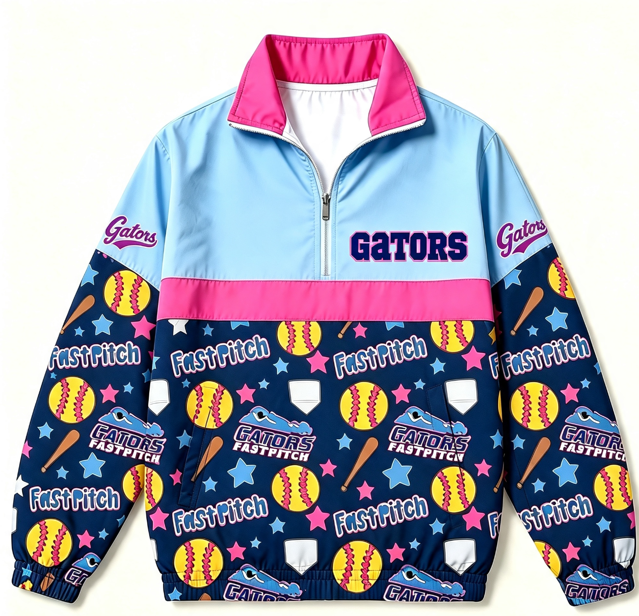 Gators Fast Pitch Team Jacket - Navy