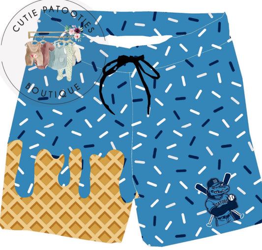 Pre-Order - Blue Gator Drip Shorts