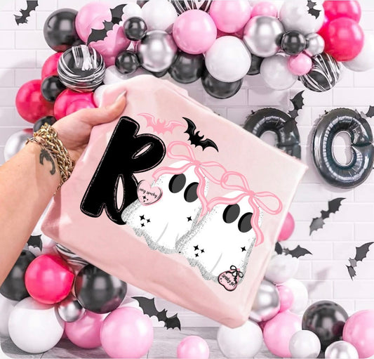 Women’s- Pink Ghost Boo Tee