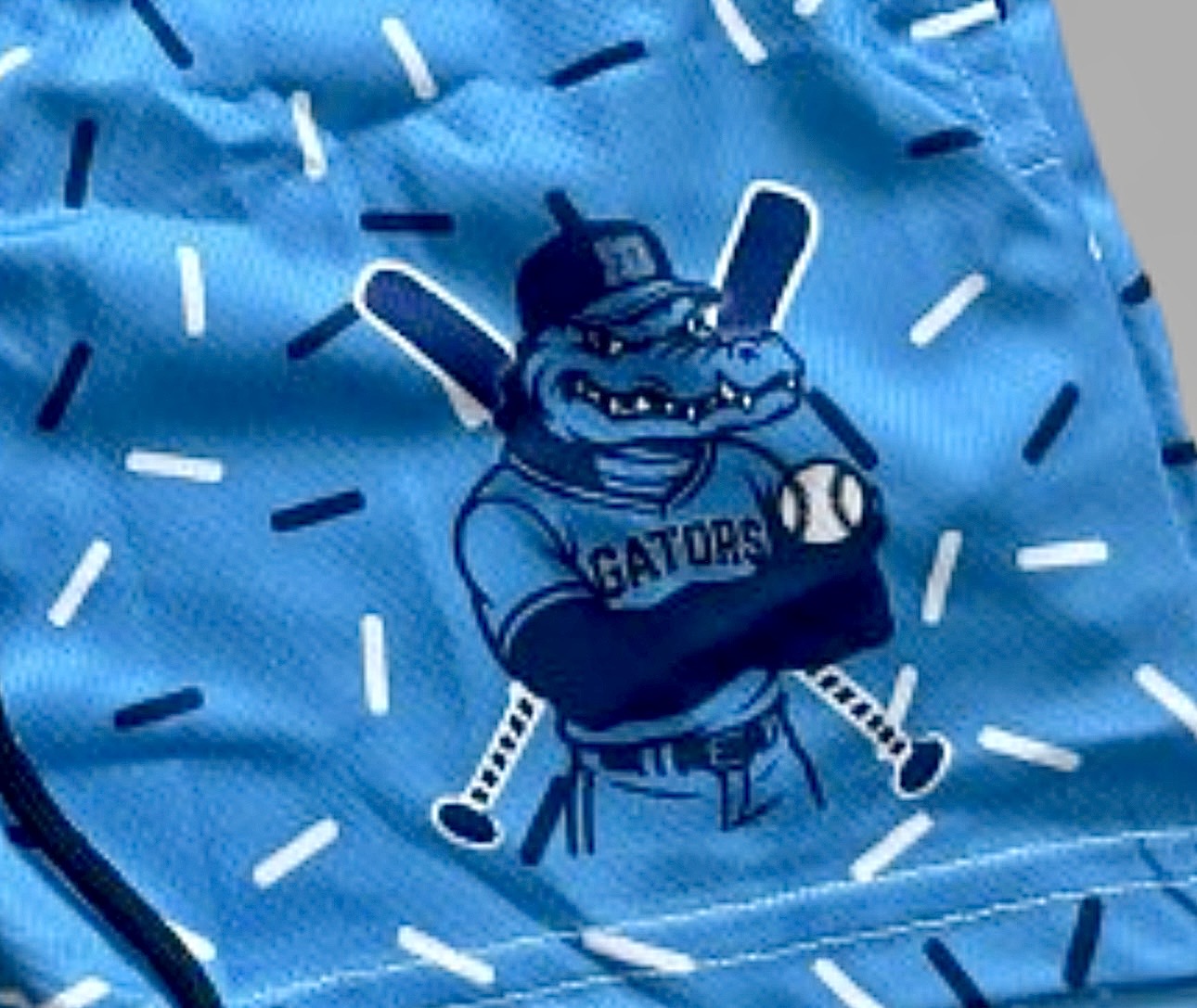 Blue Drip Gators Baseball Shorts