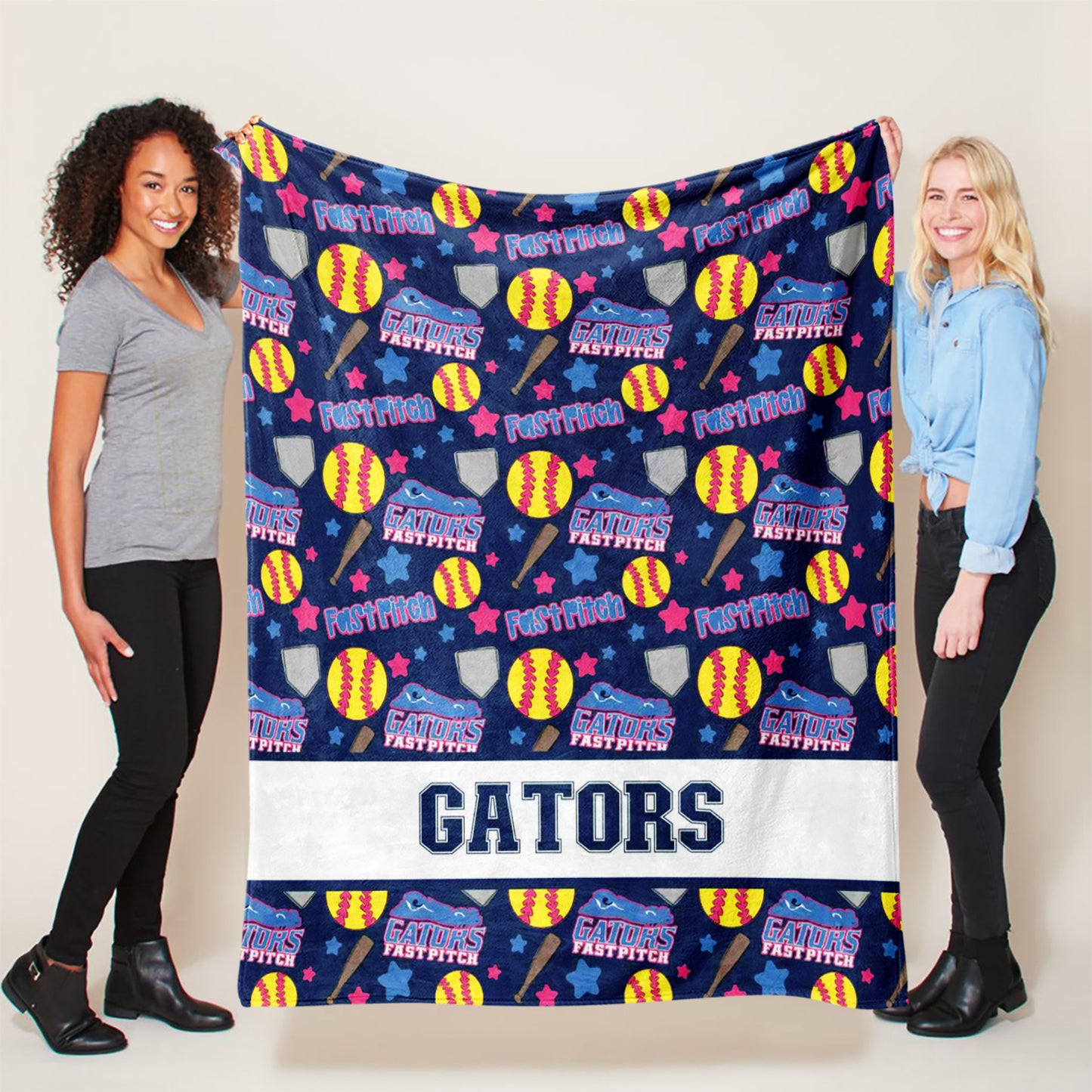 Blue Gators Fast Pitch Blanket