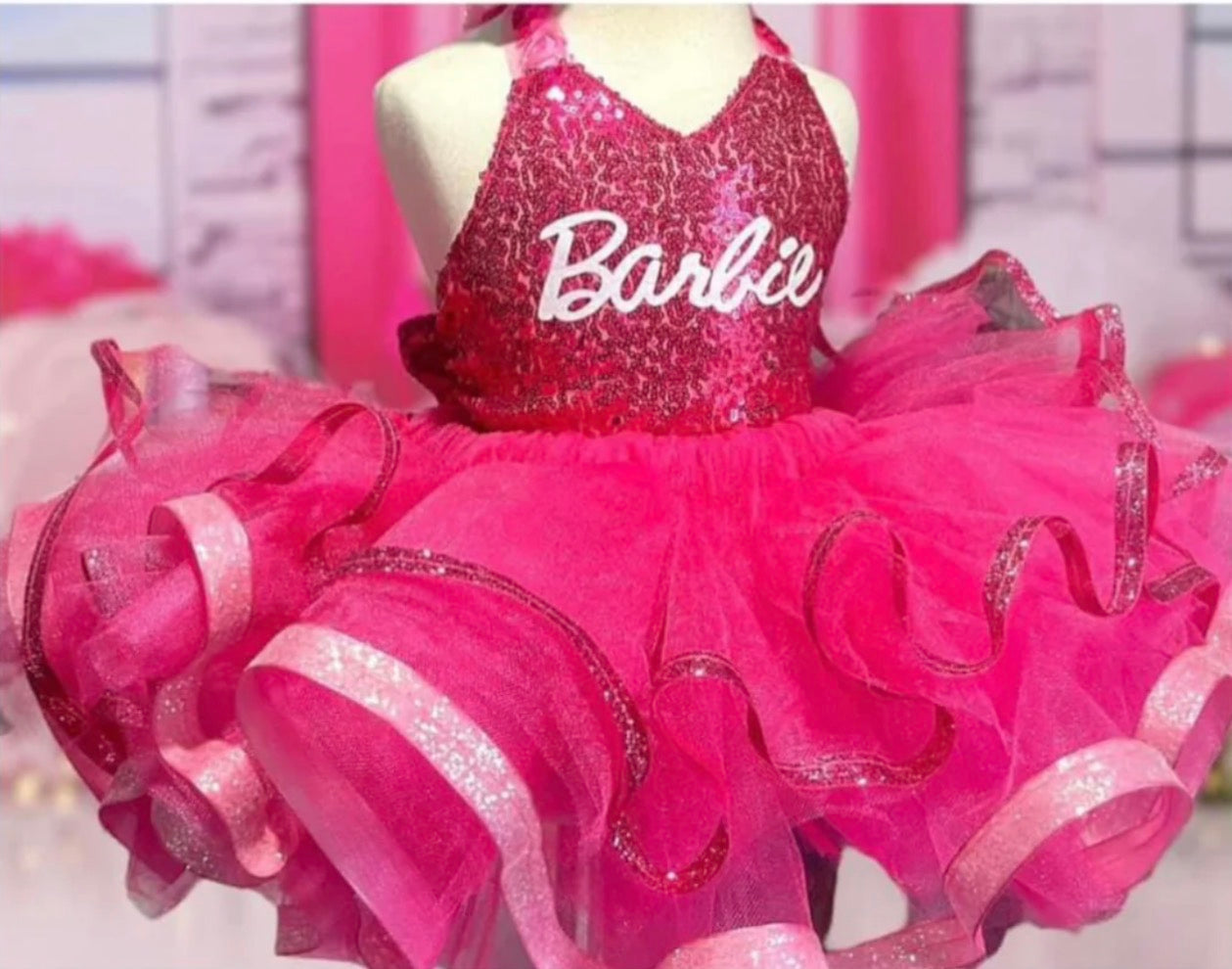 Exclusive Pink Tutu 2pc Dress