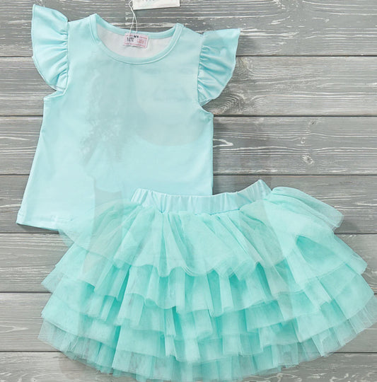 Spectacular Seafoam - 2pc Tulle Set