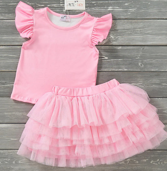 Pretty in Pink- 2pc Tulle Set