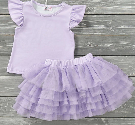 Lovely Lavender- 2pc Tulle Set