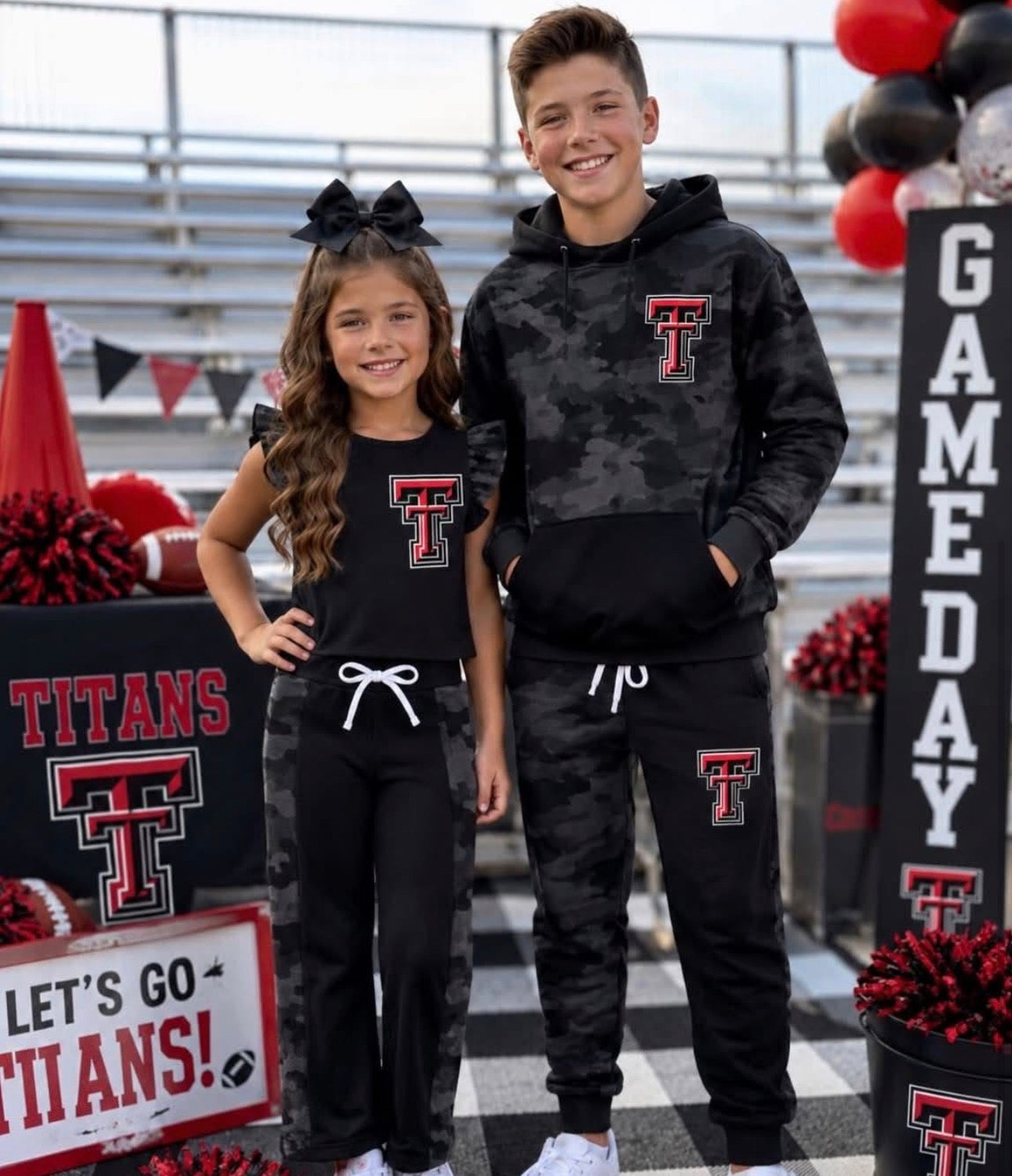 Special Order - Rachel L- Titans Black Camo Jogger set