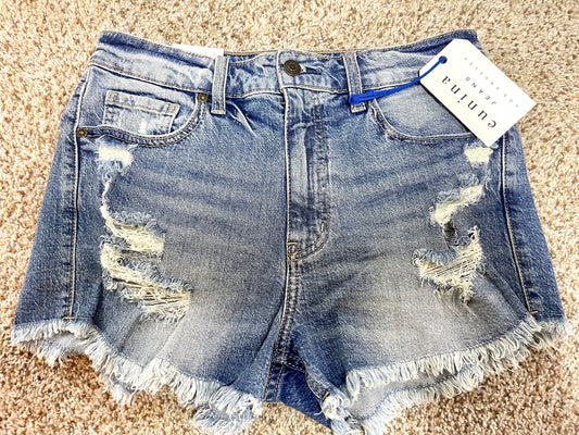 Distressed Denim Shorts