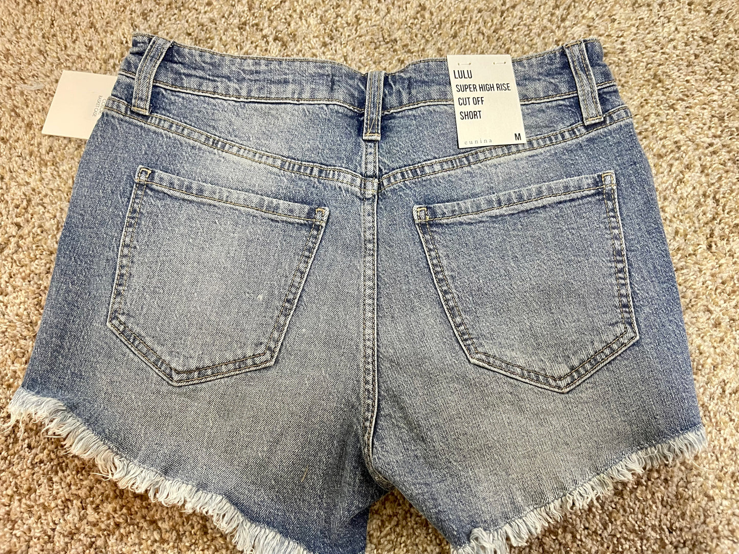 Distressed Denim Shorts