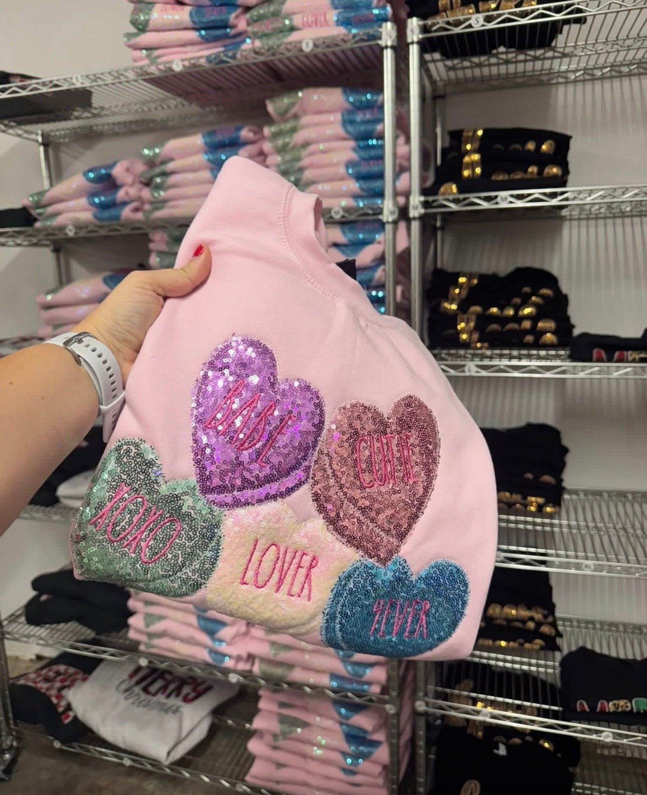 Conversation Hearts Sweatshirt