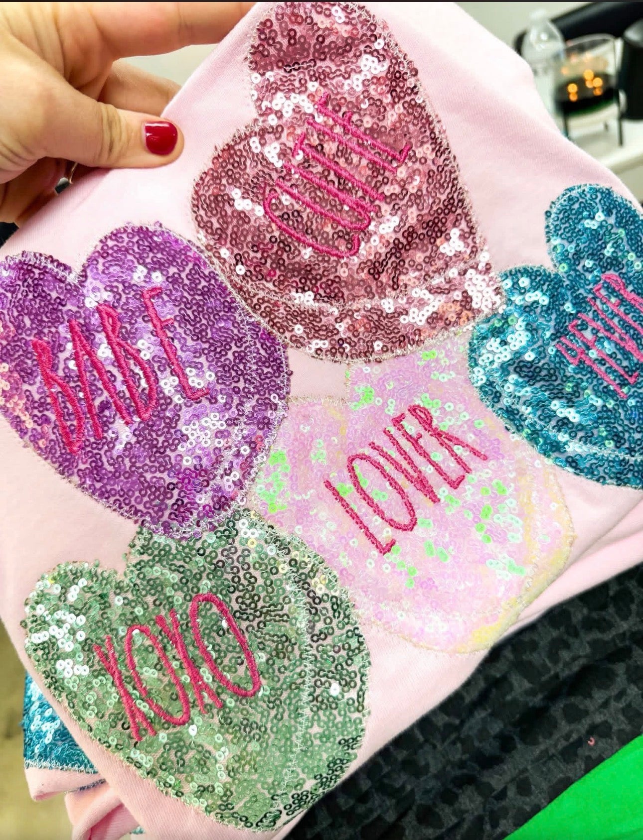 Conversation Hearts Sweatshirt