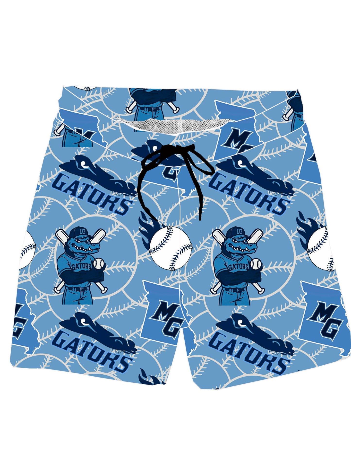 MO Blue Gators Baseball Shorts