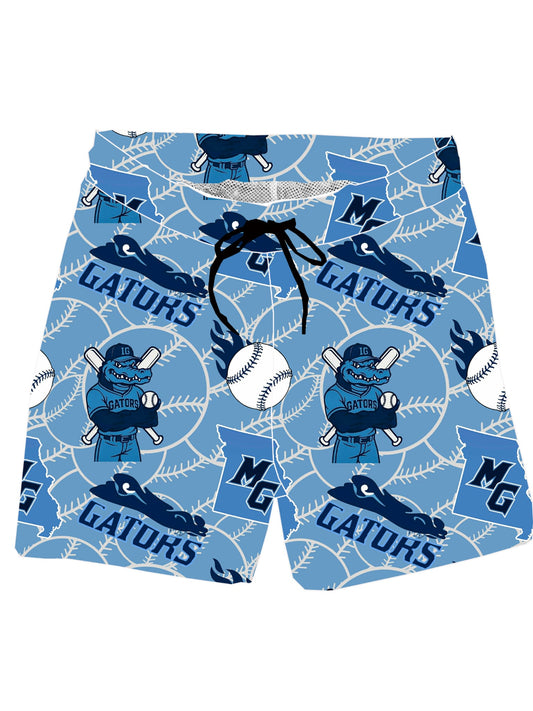 MO Blue Gators Baseball Shorts