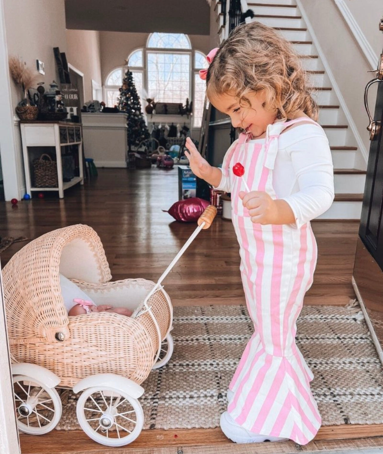 Pink Stripped Jumper