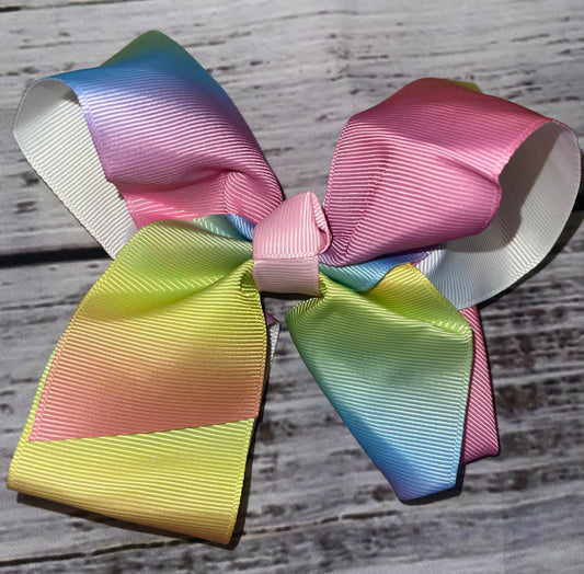 Pastel Rainbow Bow