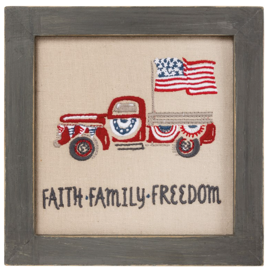 Faith Family Freedom Sign