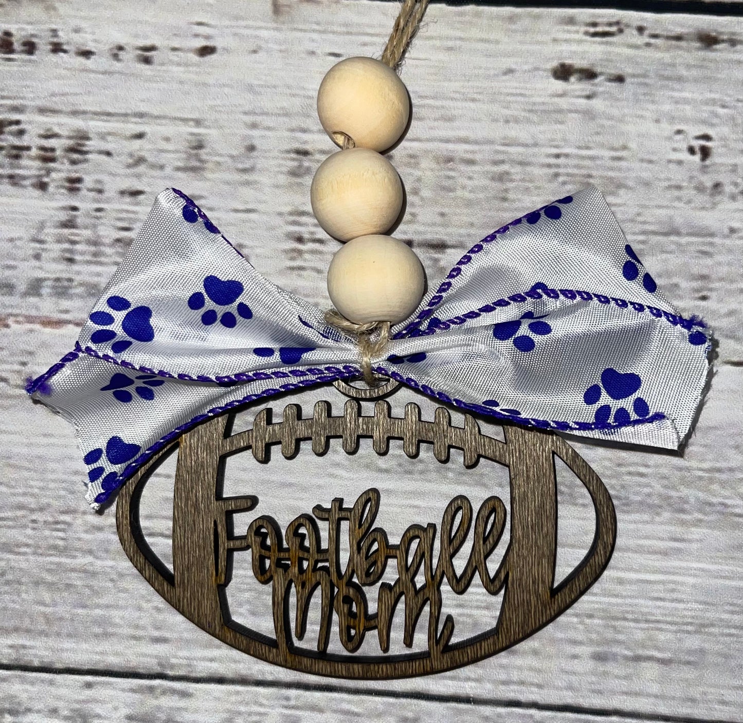 Football Mom Car Charms