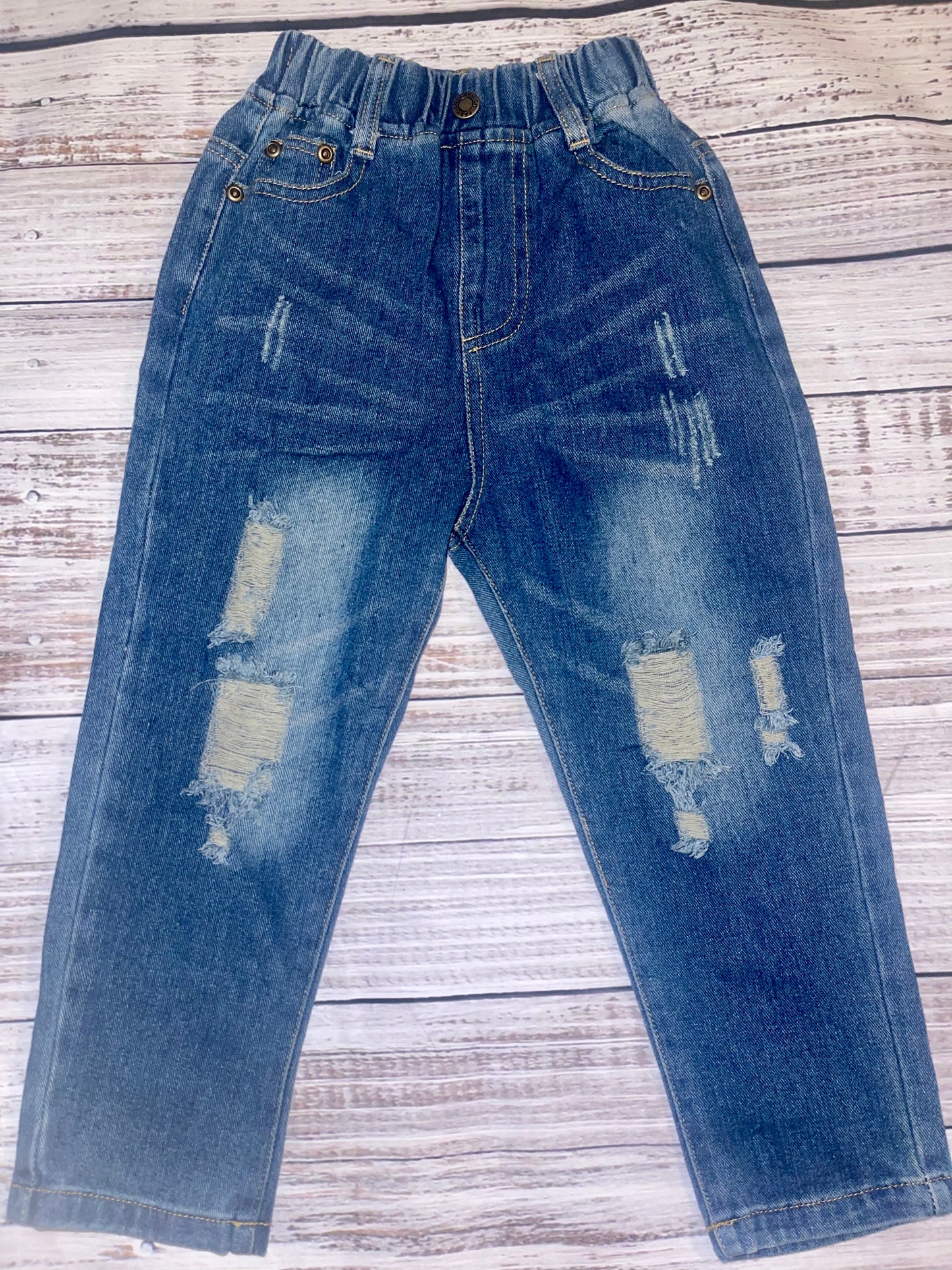 Boys Distressed Denim