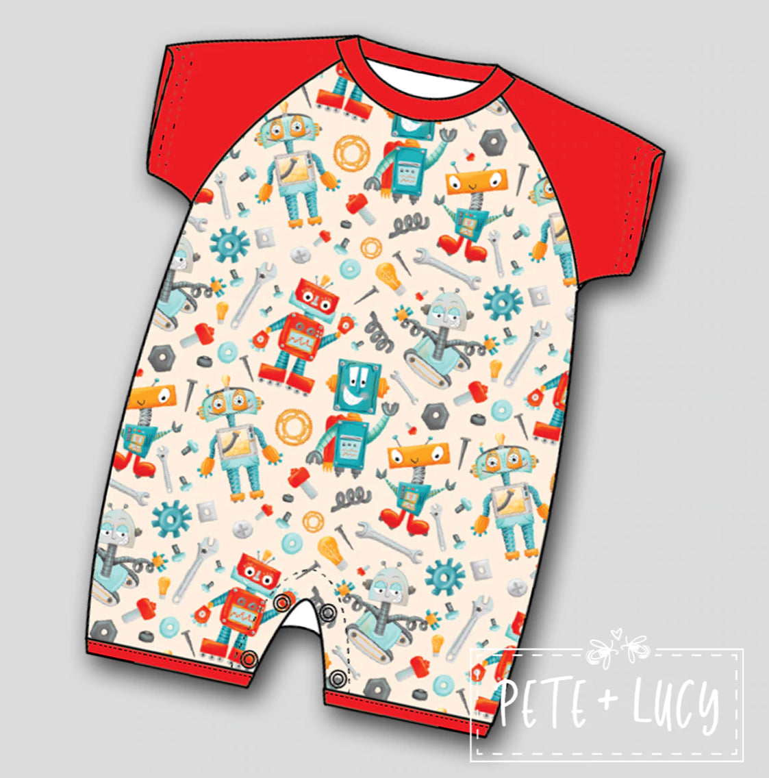 Mr. Roboto Boys Romper