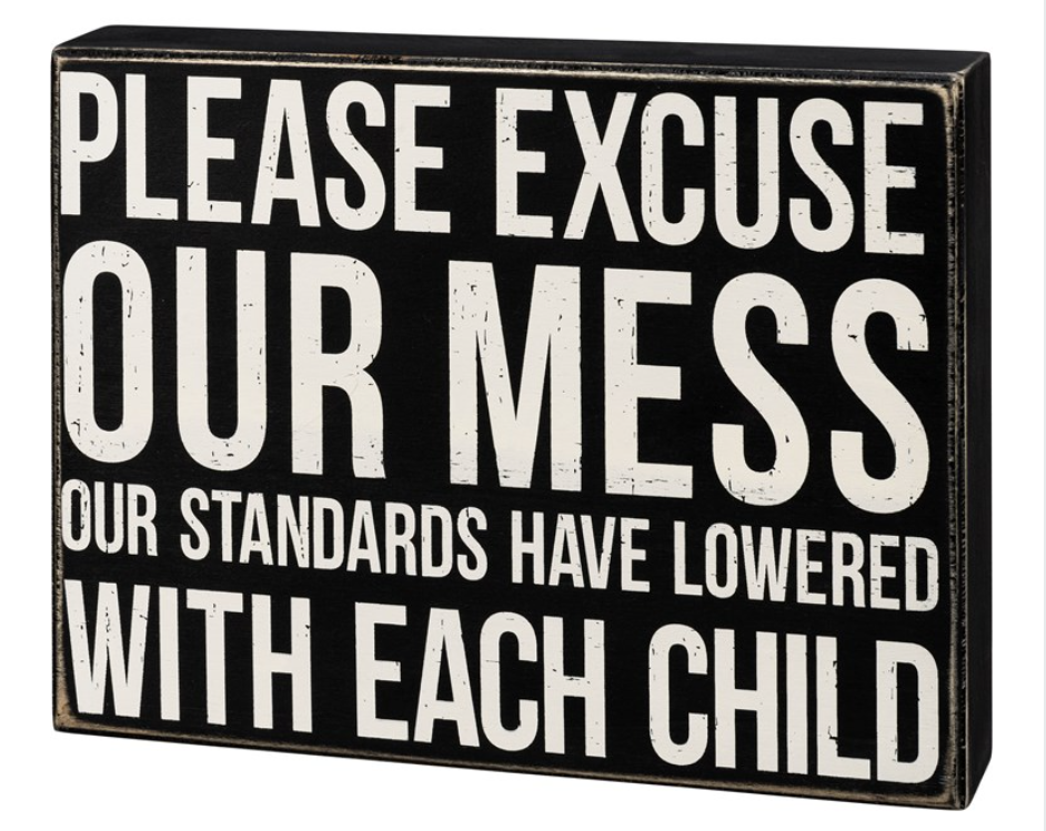 Please Excuse our Mess Sign