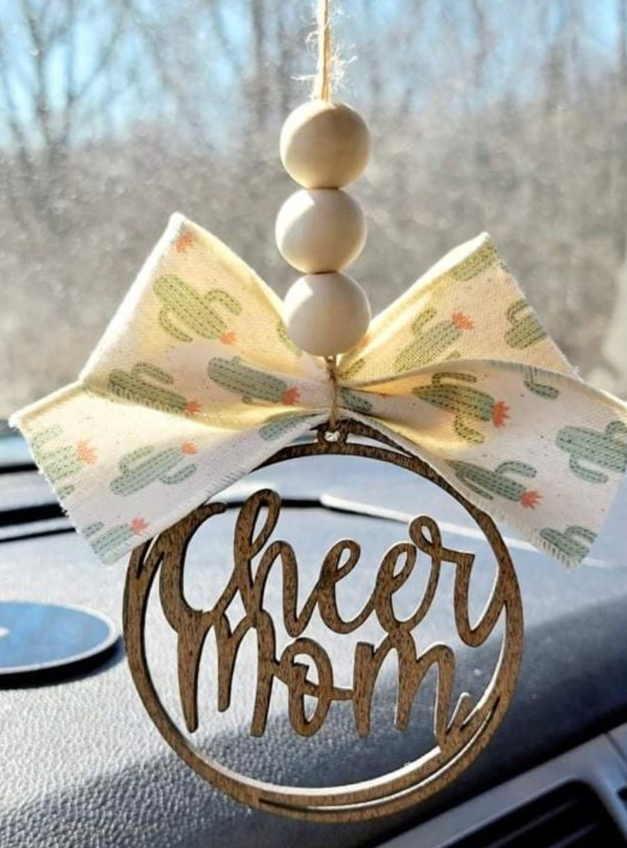 Cheer Mom Car Charm