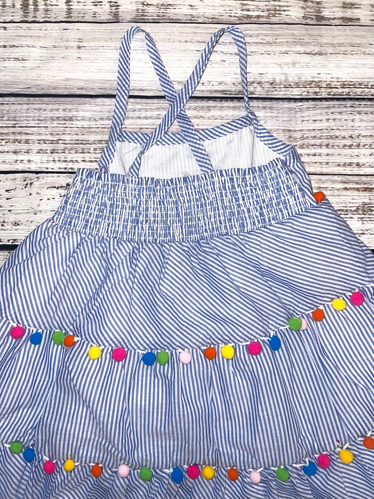 Blue Pom Dress