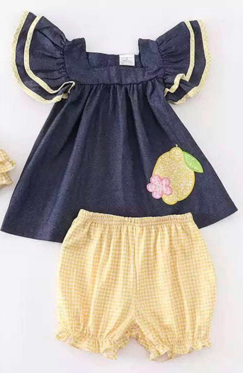 Lemon Twist Shorts Set