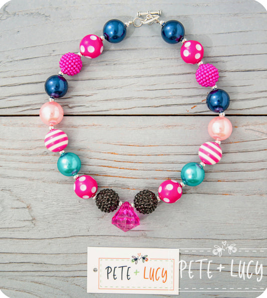 Emery Pink Jewel-Necklace