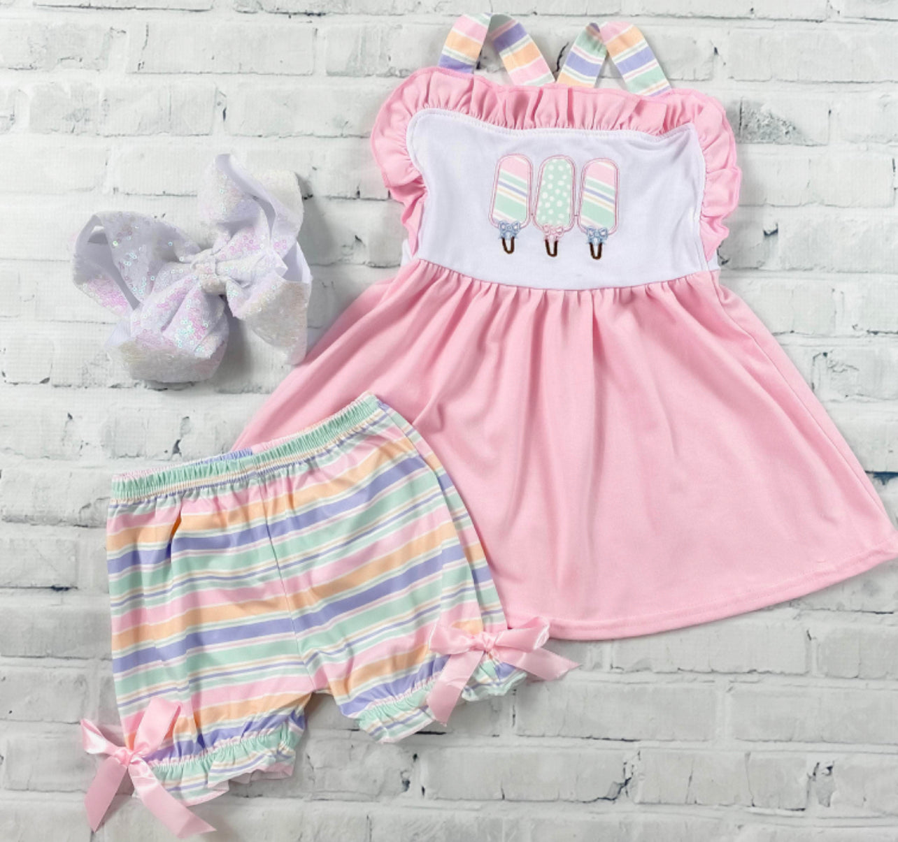 Popsicle Shorts Set