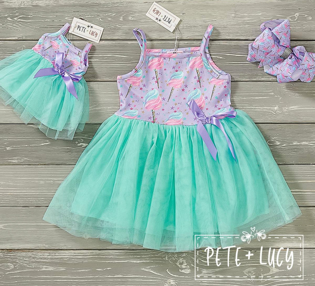 Cotton Candy Delight -Doll Dress