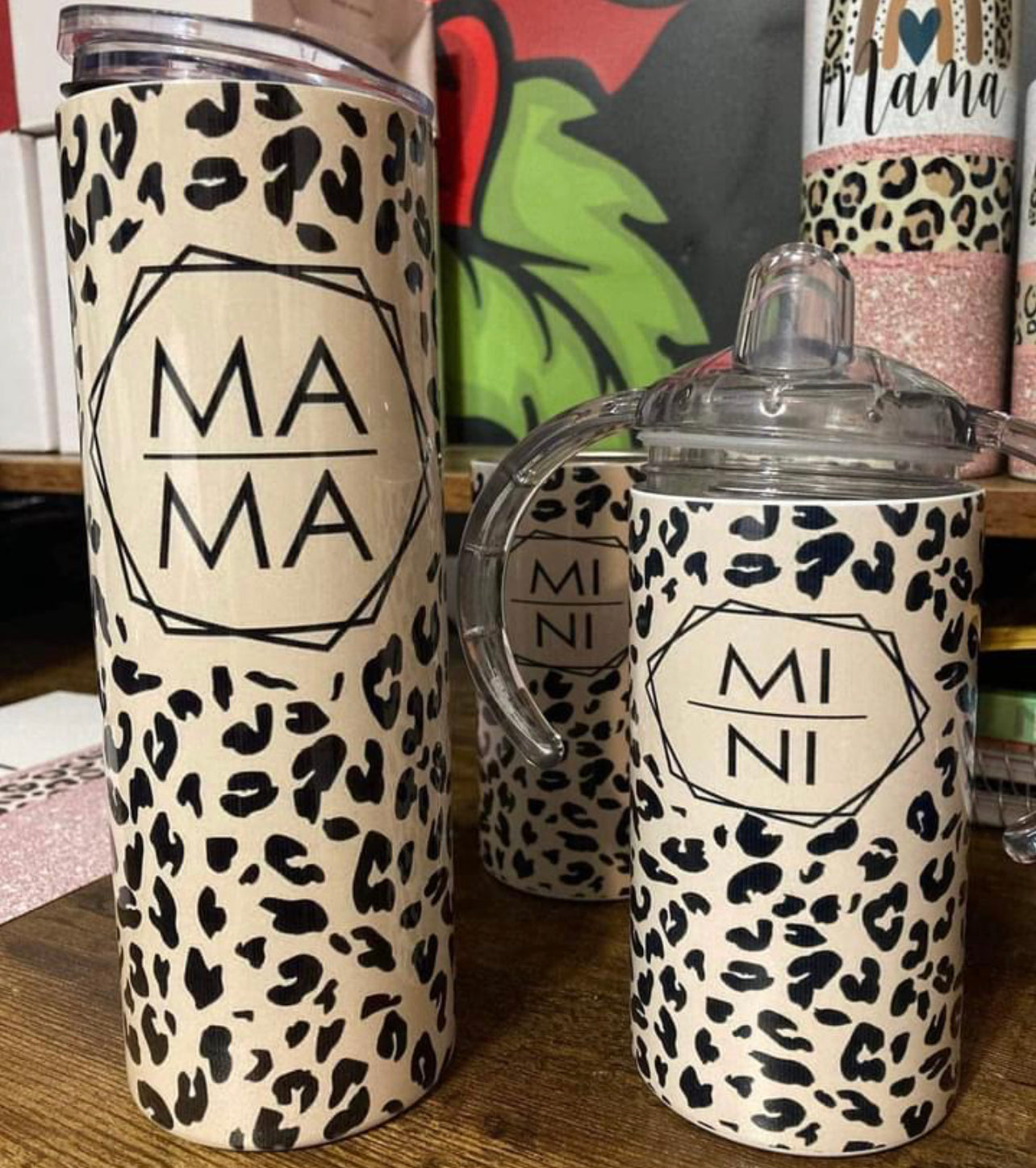 Cheetah Mama Tumblers