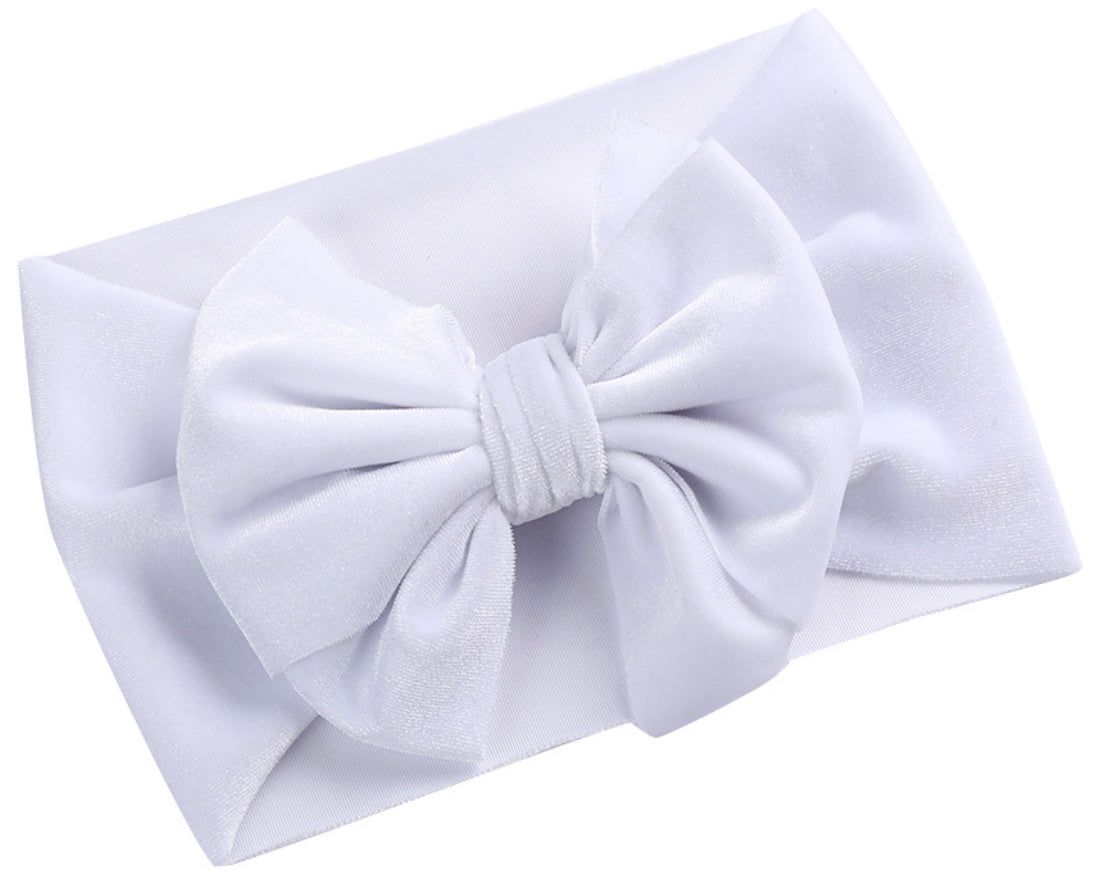 Bow headband -White