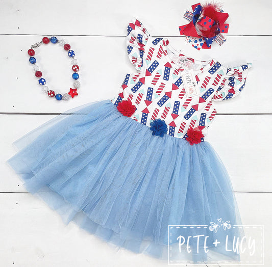 July 4th Girls- Tulle Dress