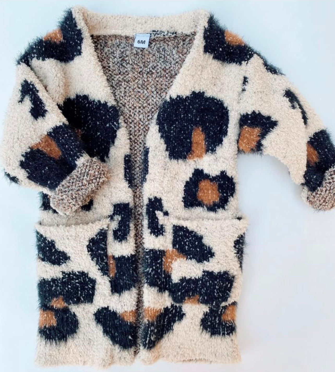 Mommy & Me Fuzzy Leopard Cardigan-Kids