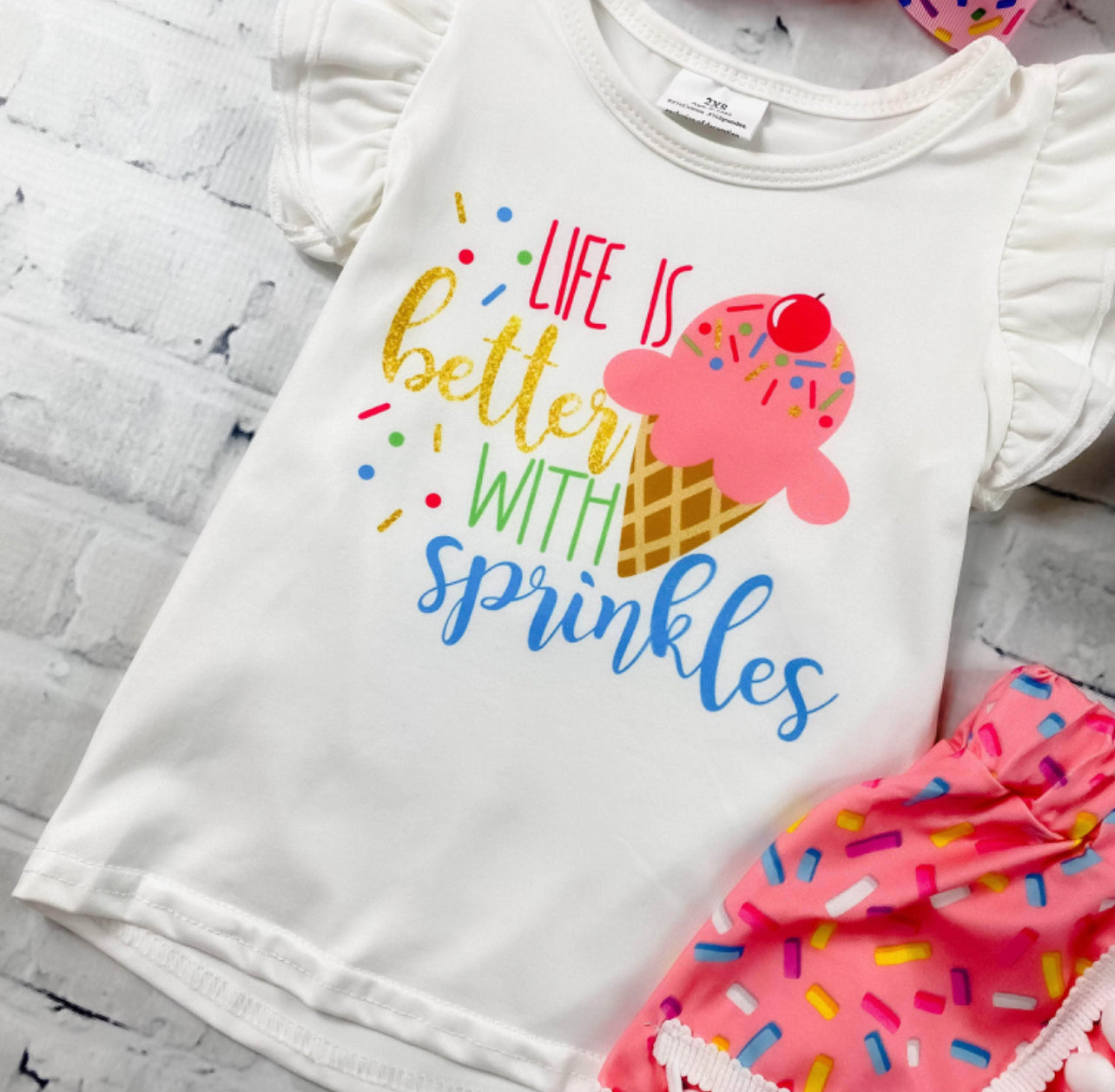 Sprinkles Shorts Set