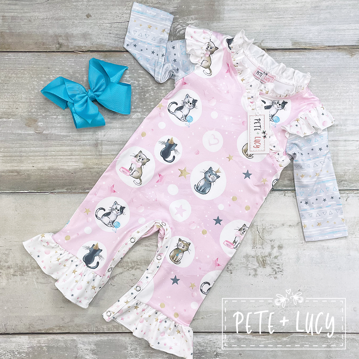 Pretty Kitties Romper