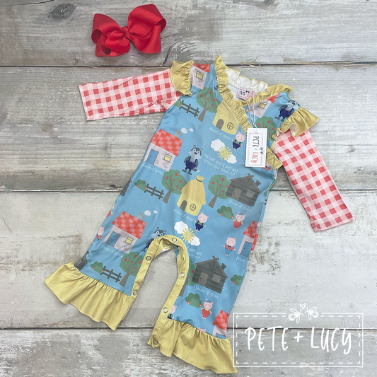 3 Little Pigs Romper