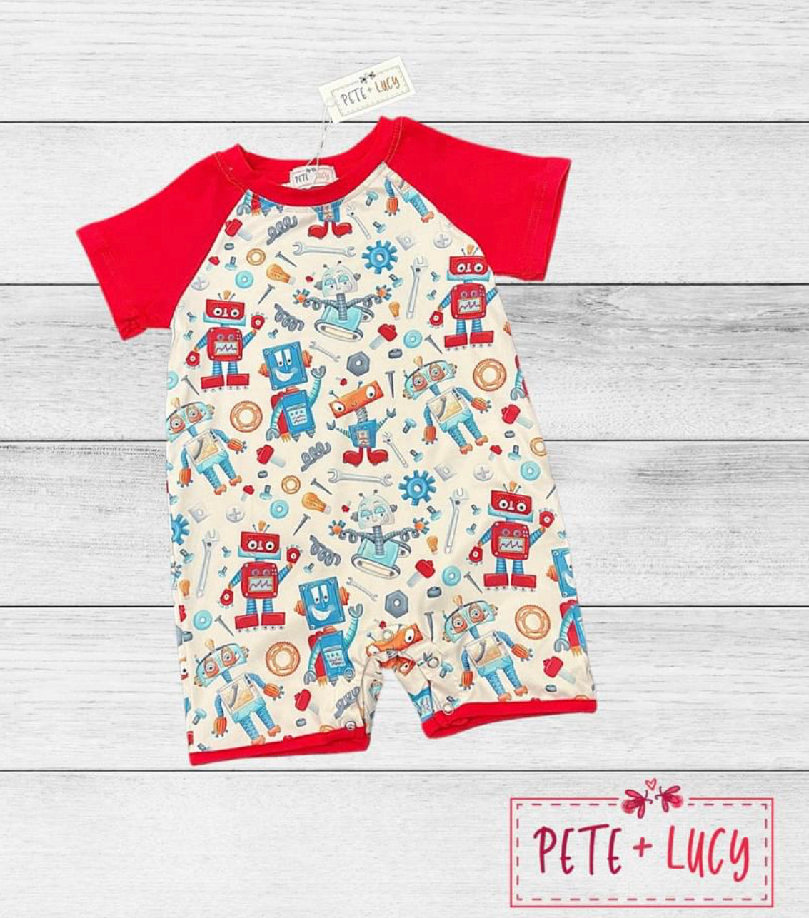 Mr. Roboto Boys Romper