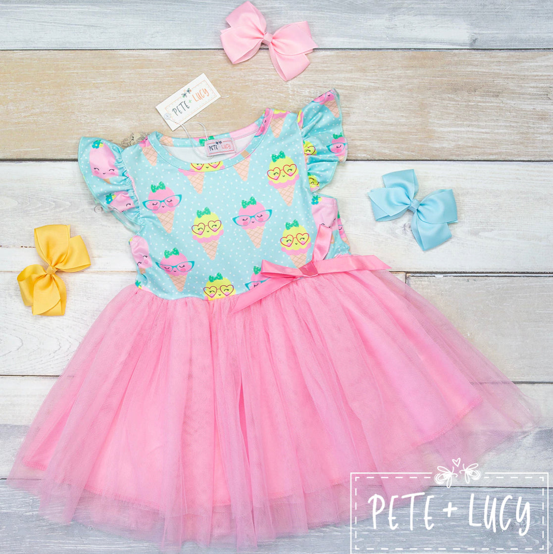 Ice Cream Fun-Tulle Dress