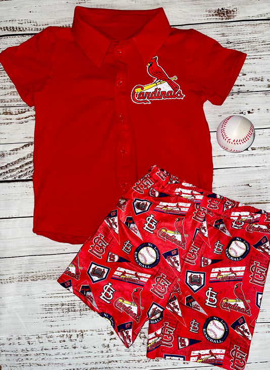 Cardinals Boys Short Set