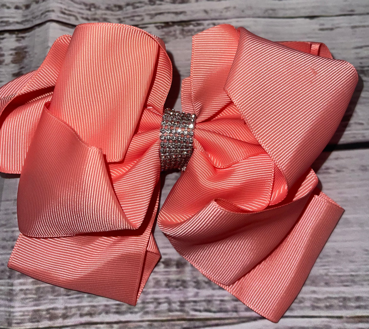 Peachy Bling Bow